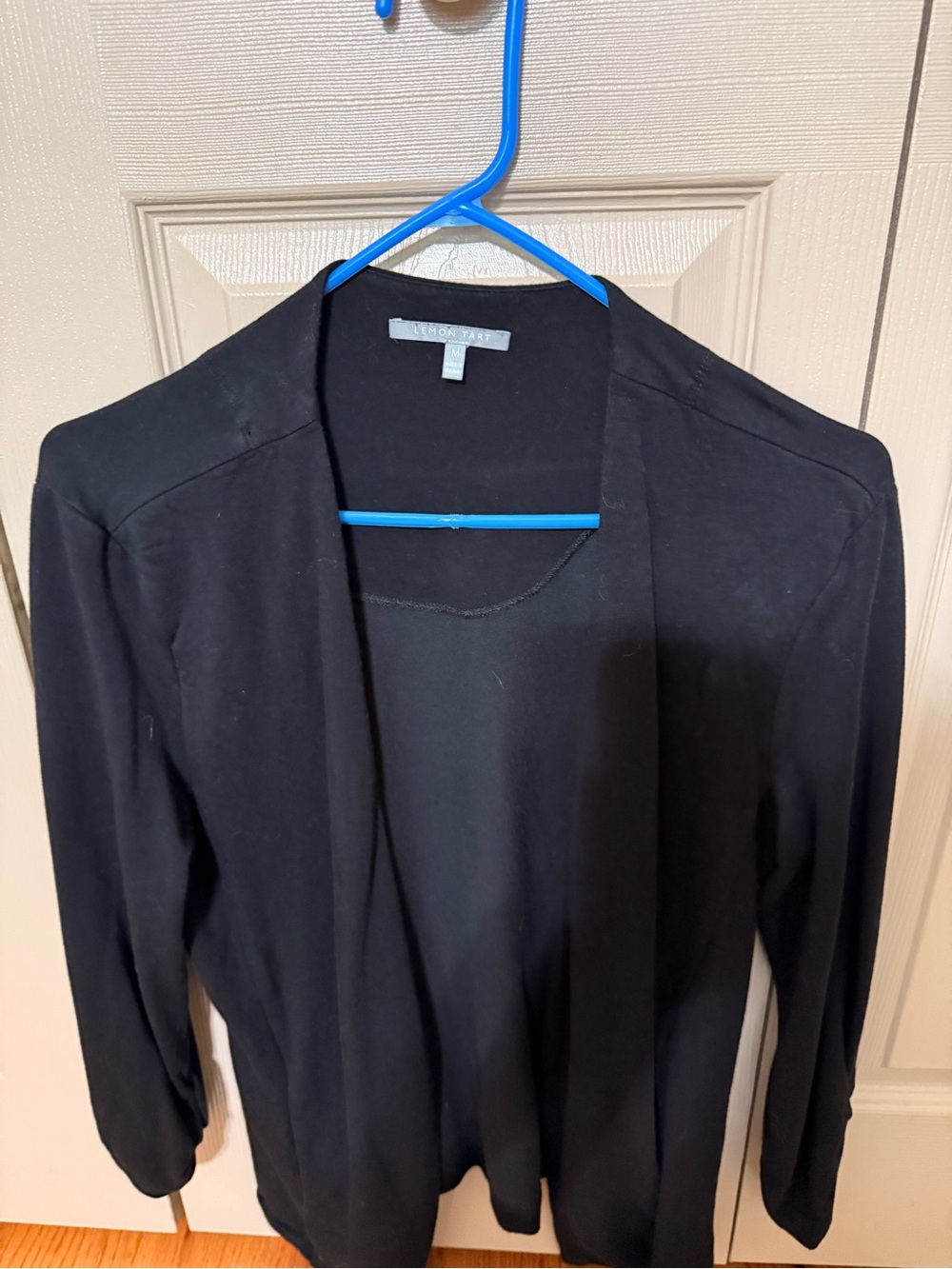 Lemon tart Black Open-Front Lightweight Cardigan from Evereve